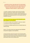 HAZWOPER 40 FINAL EXAM AND PRACTICE EXAM NEWEST &NewLine;2026 TEST BANK&vert; HAZWOPER 40 FINAL EXAM REVIEW WITH &NewLine;COMPLETE EXAM QUESTIONS AND CORRECT VERIFIED &NewLine;ANSWERS&sol; ALREADY GRADED A&plus; &lpar;MOST RECENT&excl;&excl;&rpar;