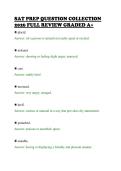 SAT PREP QUESTION COLLECTION&NewLine;2026 FULL REVIEW GRADED A&plus;&NewLine;