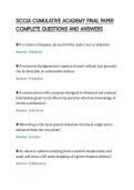 SCCJA CUMULATIVE ACADEMY FINAL PAPER&NewLine;COMPLETE QUESTIONS AND ANSWERS&NewLine;