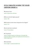 SCCJA CUMULATIVE ACADEMY TEST SOLVED&NewLine;QUESTIONS GRADED A&plus;&NewLine;