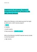 ACSM EP Exam Test Bank &colon; Certified Exercise Physiologist Practice Questions & Answers &ndash; 100&percnt; Pass Guarantee &lpar;A&plus; Grade&rpar;