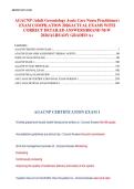AGACNP Exam Compilation 2026&colon; Adult-Gerontology Acute Care Nurse Practitioner Test Bank with 1000&plus; Practice Questions & Answers &ndash; Guaranteed Pass &lpar;A&plus; Grade&rpar;