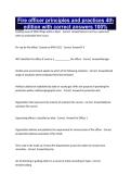 Fire officer principles and practices 4th edition with correct answers 100&percnt;