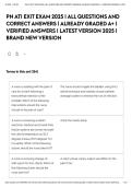 PN ATI EXIT EXAM 2025 &vert; ALL QUESTIONS AND CORRECT ANSWERS &vert; ALREADY GRADED A&plus; &vert; VERIFIED ANSWERS &vert; LATEST VERSION 2025 &vert; BRAND NEW VERSION&NewLine;