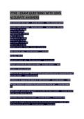 VTNE - EXAM QUESTIONS WITH 100&percnt; ACCURATE ANSWERS