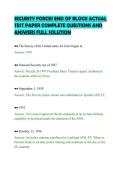 SECURITY FORCES END OF BLOCK ACTUAL&NewLine;TEST PAPER COMPLETE QUESTIONS AND&NewLine;ANSWERS FULL SOLUTION&NewLine;