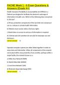 FACHE Week 1 - 6 Exam Questions & Answers &lpar;Grade A&plus;&rpar;&period;docx&NewLine;&NewLine;