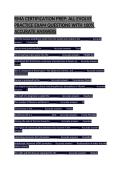 RMA CERTIFICATION PREP&colon; ALL EVOLVE PRACTICE EXAM QUESTIONS WITH 100&percnt; ACCURATE ANSWERS