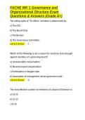 FACHE WK 1 Governance and Organizational Structure Exam Questions & Answers &lpar;Grade A&plus;&rpar;&period;docx&NewLine;&NewLine;