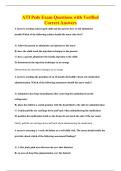 ATI Peds Exam Questions with Verified&NewLine;Correct Answers