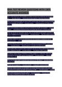 RMA TEST REVIEW QUESTIONS WITH 100&percnt; ACCURATE ANSWERS