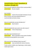 Acetylcholine Exam Questions & Answers &lpar;Grade A&plus;&rpar;&period;docx&NewLine;&NewLine;