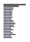 MEDICAL TERMINOLOGY&lpar;RMA EXAM&rpar; TERMS WITH DEFINATIONS&sol;MEANING&NewLine;&NewLine;