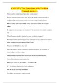 CAMATA Test Questions with Verified&NewLine;Correct Answers