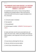 HESI COMMUNITY HEALTH EXAM 2026&sol;2027 &vert; ALL QUESTIONS &NewLine;AND CORRECT ANSWERS WITH EXPLANATIONS &vert; ALREADY &NewLine;GRADED A&plus; &vert; &vert;JUST OUT&excl;&excl;&excl; 