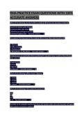 RMA PRACTICE EXAM QUESTIONS WITH 100&percnt; ACCURATE ANSWERS