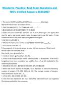 Wonderlic Practice Test &ndash; Exam Questions and Verified Answers &vert; Comprehensive Study Guide 2026&sol;2027