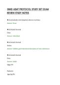 SNHD AEMT PROTOCOL STUDY SET EXAM&NewLine;REVIEW STUDY NOTES&NewLine;