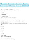 Wonderlic Comprehensive Exam &ndash; Practice Questions and Correct Answers &vert; Complete Test Prep Study Guide 2026&sol;2027
