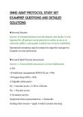 SNHD AEMT PROTOCOL STUDY SET&NewLine;EXAMPREP QUESTIONS AND DETAILED&NewLine;SOLUTIONS
