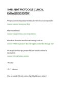 SNHD AEMT PROTOCOLS CLINICAL&NewLine;KNOWLEDGE REVIEW
