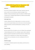 CIPS L4M1 Exam Review Questions with&NewLine;Verified Correct Answers