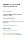 SNHD AEMT PROTOCOLS EXAM PREP&NewLine;QUESTIONS AND SOLUTIONS&NewLine;