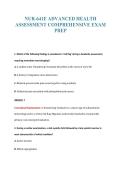 NUR-641E ADVANCED HEALTH&NewLine;ASSESSMENT COMPREHENSIVE EXAM&NewLine;PREP