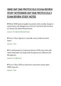 SNHD EMT EMS PROTOCOLS II EXAM REVIEW&NewLine;STUDY NOTESSNHD EMT EMS PROTOCOLS II&NewLine;EXAM REVIEW STUDY NOTES