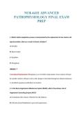 NUR-641E ADVANCED&NewLine;PATHOPHYSIOLOGY FINAL EXAM&NewLine;PREP