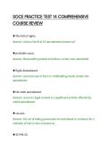 SOCE PRACTICE TEST 14 COMPREHENSIVE&NewLine;COURSE REVIEW&NewLine;