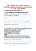 NSG530 Exam 1&ndash;3 & Final &vert; NSG 530 Exam 1&ndash;4 & Final &vert; Advanced Pathophysiology &vert; Actual Q&A with Rationale &vert; Wilkes