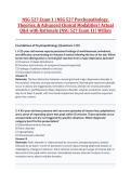 NSG 527 Exam 1 &vert; NSG 527 Psychopathology&comma; &NewLine;Theories&comma; & Advanced Clinical Modalities &vert; Actual &NewLine;Q&A with Rationale &lpar;NSG 527 Exam 1&rpar; &vert; Wilkes