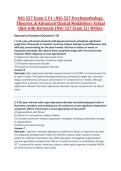 NSG 527 Exam 2 V1 &vert; NSG 527 Psychopathology&comma; &NewLine;Theories&comma; & Advanced Clinical Modalities &vert; Actual &NewLine;Q&A with Rationale &lpar;NSG 527 Exam 2&rpar; &vert; Wilkes 