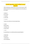 CIS105 Questions with Verified Correct&NewLine;Answers