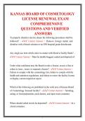 Kansas Board of Cosmetology License Renewal Exam Study Guide