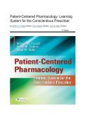 Test Bank - Patient-Centered Pharmacology&colon; Learning System for the Conscientious Prescriber&comma; 1st Edition &lpar;Tindall&comma; 2014&rpar;&comma; Chapter 1-26  Fully Covered