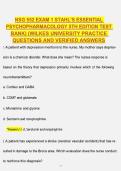 NSG 552 PSYCHOPHARMACOLOGY ULTIMATE EXAM SUCCESS BUNDLE &vert; EXAMS 1&ndash;3&comma;EXAM 1 MODULES 1-3&comma; STAHL&rsquo;S ESSENTIAL PSYCHOPHARMACOLOGY 5TH EDITION TEST BANK&comma; STUDY GUIDES&comma; PRACTICE QUESTIONS & VERIFIED ANSWERS