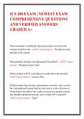 ICS 200 &lpar;Incident Command System&rpar; Final Exam Study Guide