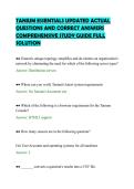 TANIUM ESSENTIALS UPDATED ACTUAL&NewLine;QUESTIONS AND CORRECT ANSWERS&NewLine;COMPREHENSIVE STUDY GUIDE FULL&NewLine;SOLUTION&NewLine;