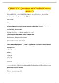 CIS105 Ch&period;7 Questions with Verified Correct&NewLine;Answers