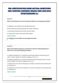 ESL CERTIFICATION EXAM &vert;ACTUAL QUESTIONS AND VERIFIED ANSWERS &vert;BRAND NEW 2026-2027 UPDATE&vert;GRADED A&plus;