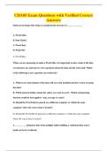 CIS105 Exam Questions with Verified Correct&NewLine;Answers