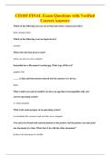 CIS105 FINAL Exam Questions with Verified&NewLine;Correct Answers