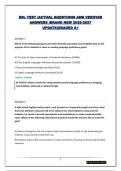 ESL TEST &vert;ACTUAL QUESTIONS AND VERIFIED ANSWERS &vert;BRAND NEW 2026-2027 UPDATE&vert;GRADED A&plus;