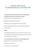 NUR 611 ADVANCED&NewLine;PATHOPHYSIOLOGY EXAM REVIEW