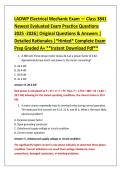 LADWP Electrical Mechanic Exam &mdash; Class 3841 &NewLine;Newest Evaluated Exam Practice Questions &NewLine;2025 -2026&vert; Original Questions & Answers &vert; &NewLine;Detailed Rationales &vert;&ast;Hinted&ast; Complete Exam &NewLine;Prep Graded A&plus; &ast;&ast;Instant Download Pdf&ast;&ast; 
