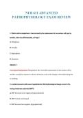 NUR 611 ADVANCED&NewLine;PATHOPHYSIOLOGY EXAM REVIEW