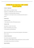 CMSRN Review Questions with Verified&NewLine;Correct Answers