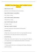 CMSRN Test Questions with Verified Correct&NewLine;Answers